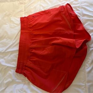lululemon athletica Vibrant Red Athletic Shorts
